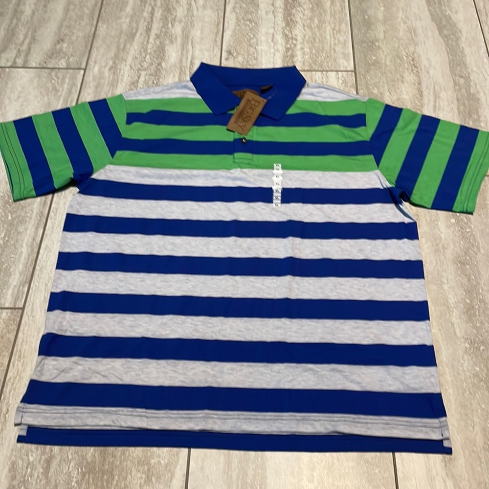 Big Sky Collared Shirt Stripes with Front Buttons Men’s XL